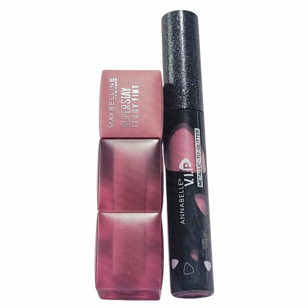 2pc Maybelline Teddy Knee High & VIP Metallic To Glitter